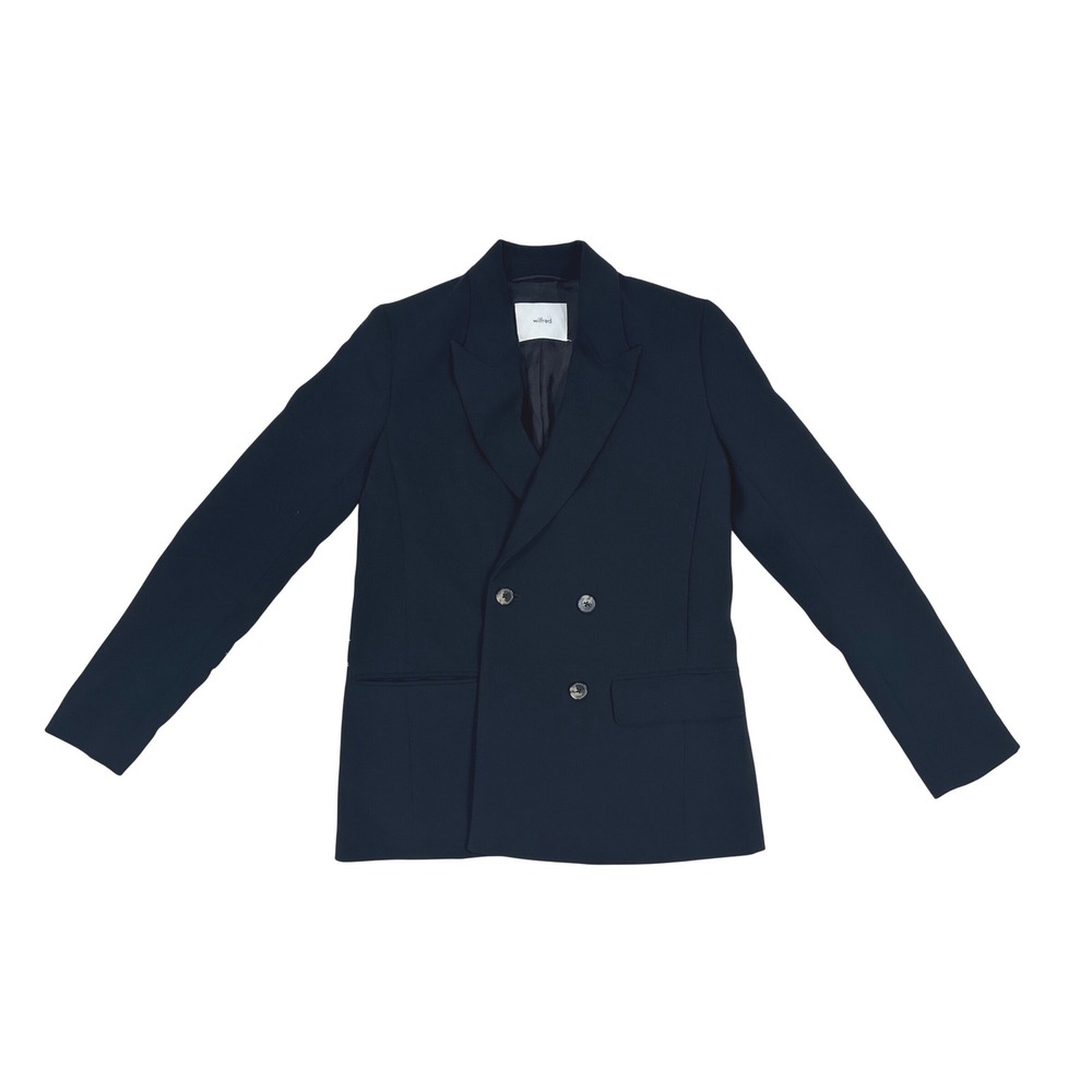 Wilfred Aritzia Black Destiny Double Breasted Blazer Jacket size 00